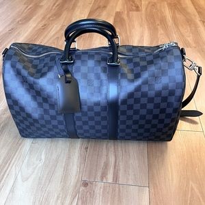 Louis Vuitton Keepall Bandouliere 45 Damier Graphite